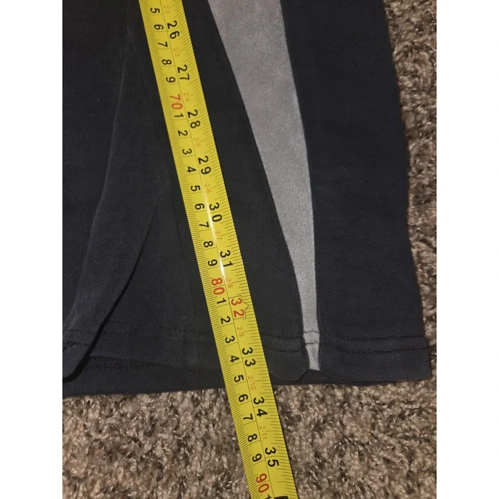 Gunzinii Denim & Co. Black Graphic Sweatpants - Lightning Bolt Y2K Streetwear XS